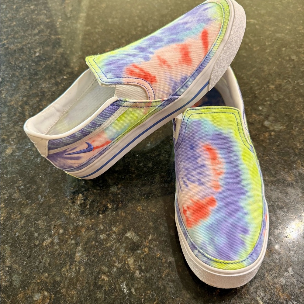 Nike Court Legacy SLP PT Slip On Tie Dye Women’s Size 8 Shoes CZ1752-900